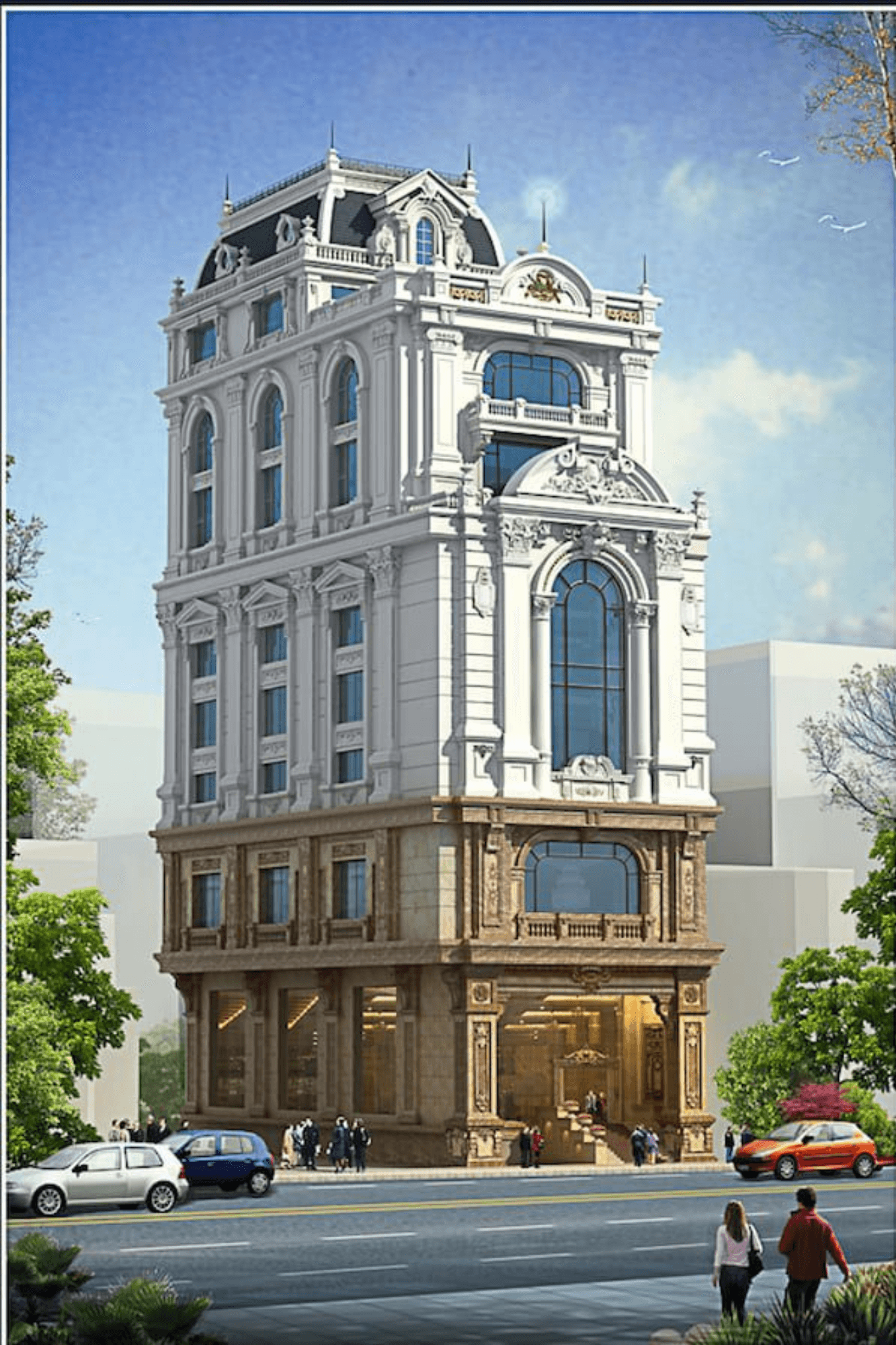 Mẫu thiết kế khách sạn cổ điển