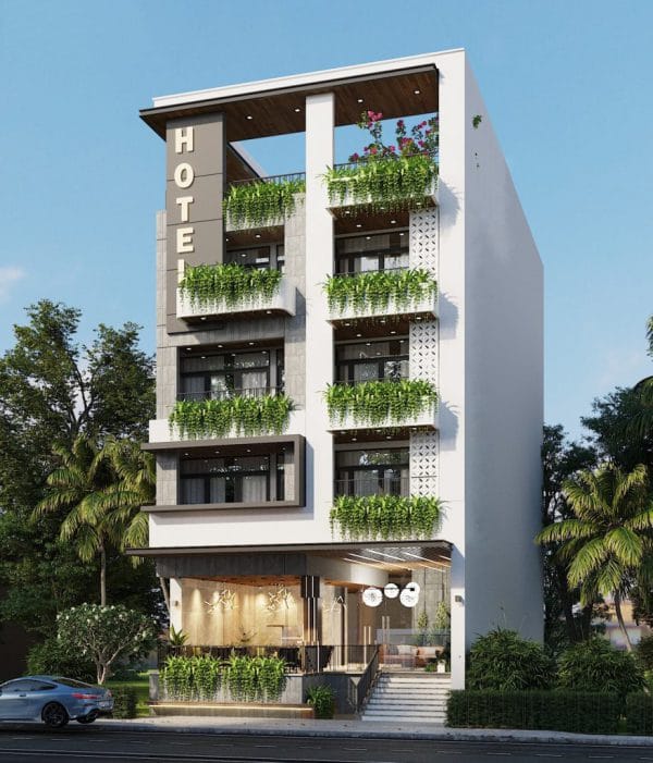 chi phí xây khách sạn 5 tầng
