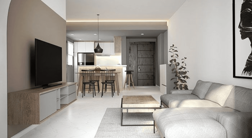 Mẫu nhà nghỉ smart minimalist