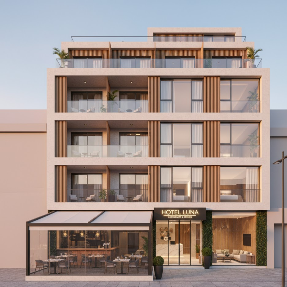 Bí quyết tạo mẫu khách sạn mini hiệu quả 15 Mẫu khách sạn mini 10×20m