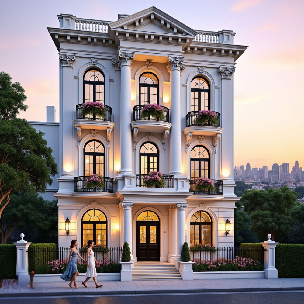 50+ mẫu thiết kế khách sạn mini kiến trúc độc đáo, tiêu chuẩn quốc tế 35 Mẫu thiết kế khách sạn mini 3 tầng