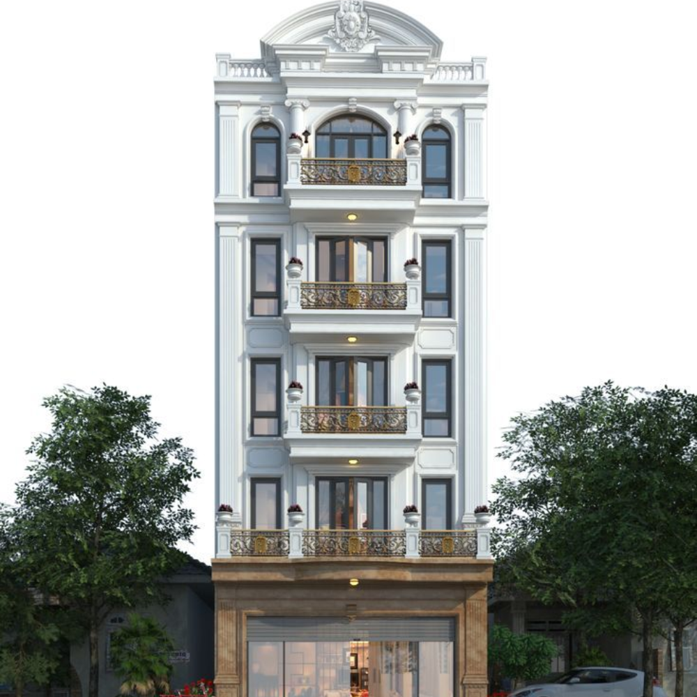 111+ mẫu thiết kế khách sạn 4 sao đẹp nhất 26 Mặt tiền khách sạn hiện đại