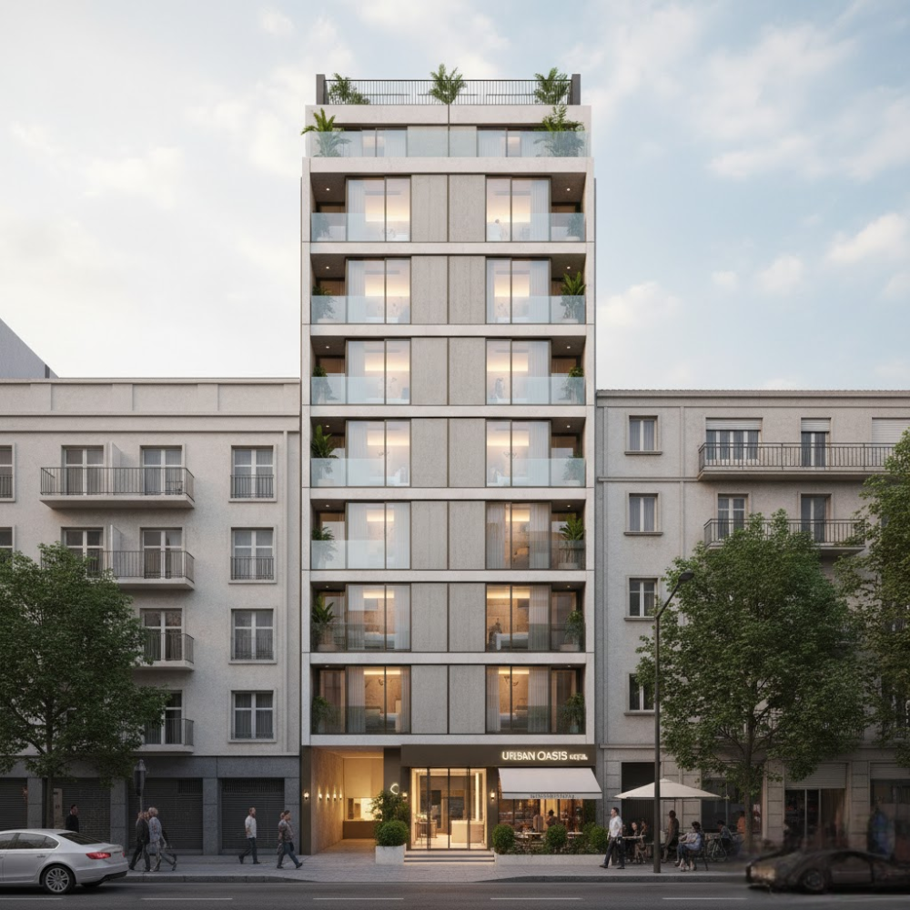 Mặt tiền khách sạn hiện đại: 50+ mẫu đẹp nhất 11 Mặt tiền khách sạn hiện đại