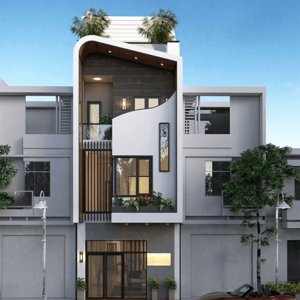 Mẫu khách sạn mini 3 tầng 2 Mẫu khách sạn mini 3 tầng hiện đại