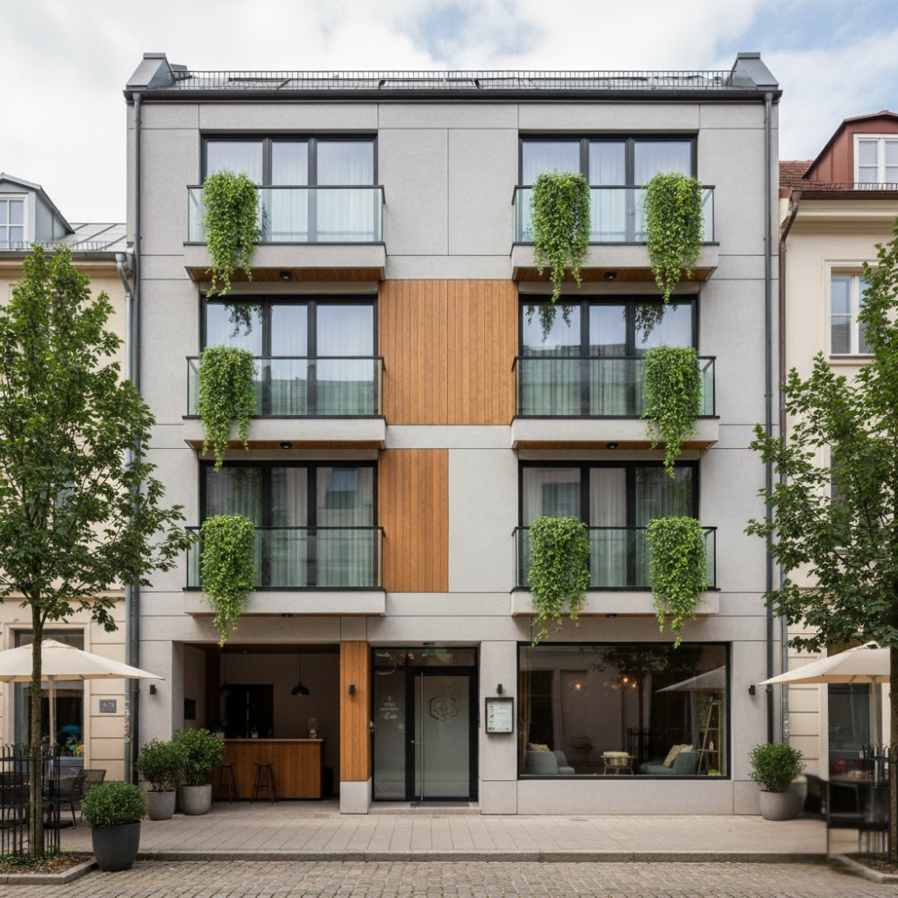 Bí quyết tạo mẫu khách sạn mini hiệu quả 2 Mẫu khách sạn mini 3 tầng 7×20m