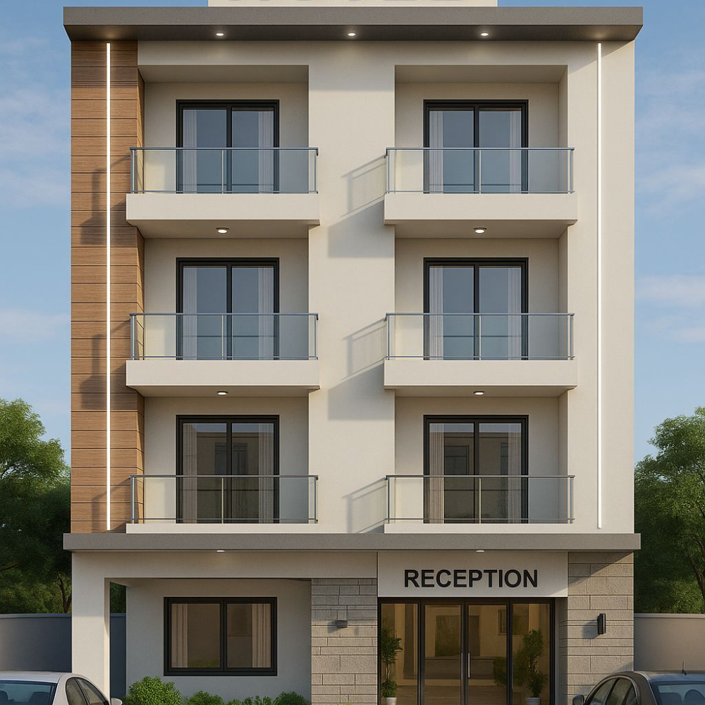 Bí quyết tạo mẫu khách sạn mini hiệu quả 3 Mẫu khách sạn mini 3 tầng 7×20m