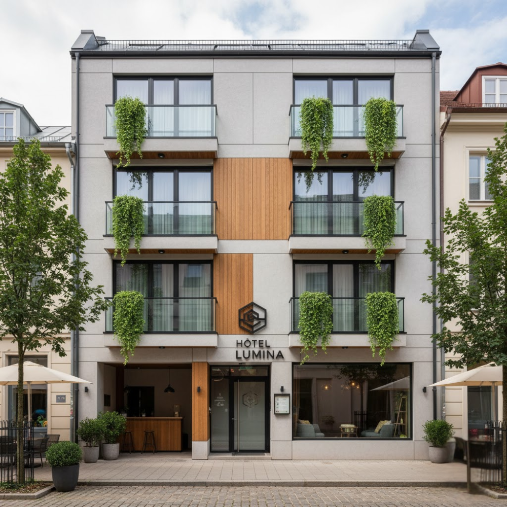 Mặt tiền khách sạn hiện đại: 50+ mẫu đẹp nhất 6 Mặt tiền khách sạn hiện đại