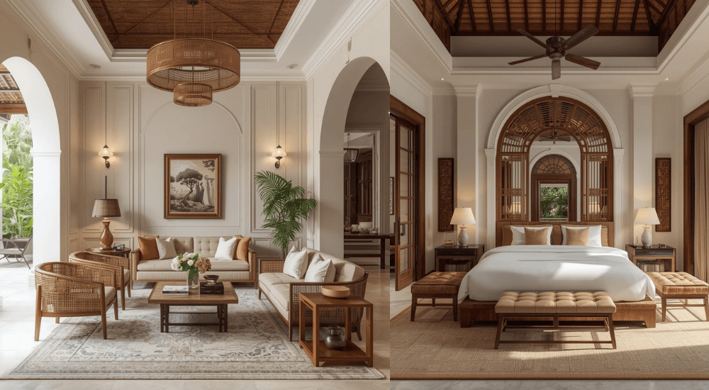 mẫu khách san Phong cách Indochine