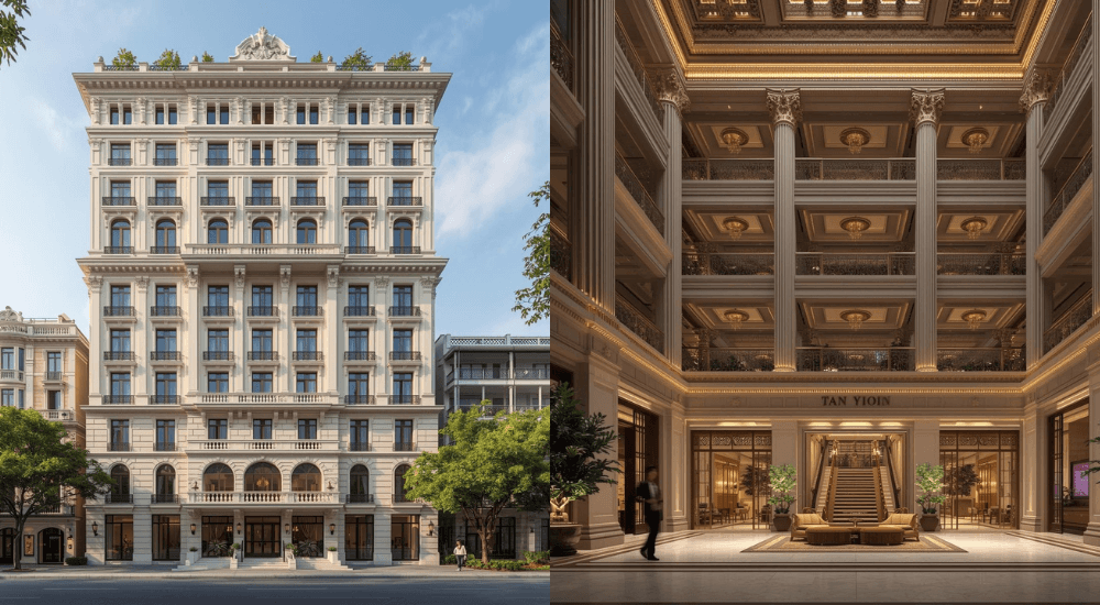 mẫu thiết kế khách sạn