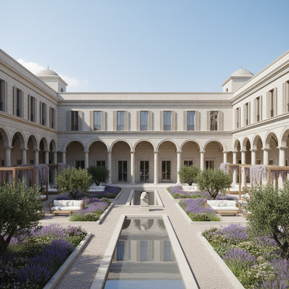 111+ mẫu thiết kế khách sạn 4 sao đẹp nhất 13 Mẫu thiết kế khách sạn 4 sao phong cách châu Âu