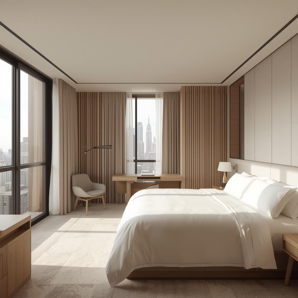 Nội thất phòng khách sạn: Bí quyết tạo không gian đẳng cấp thu hút khách hàng 34 Nội thất phòng khách sạn: Bí quyết tạo không gian đẳng cấp thu hút khách hàng 33